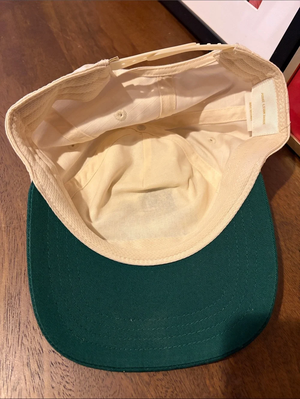 AIMÉ LEON DORE NEW Green Cream Unisphere Hat Embroidered Baseball Cap Aime - Picture 3 of 6